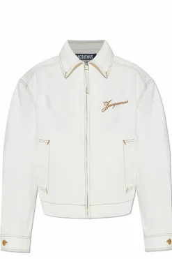 Jacquemus BIAŁY Jeansowa kurtka `De-Nimes`