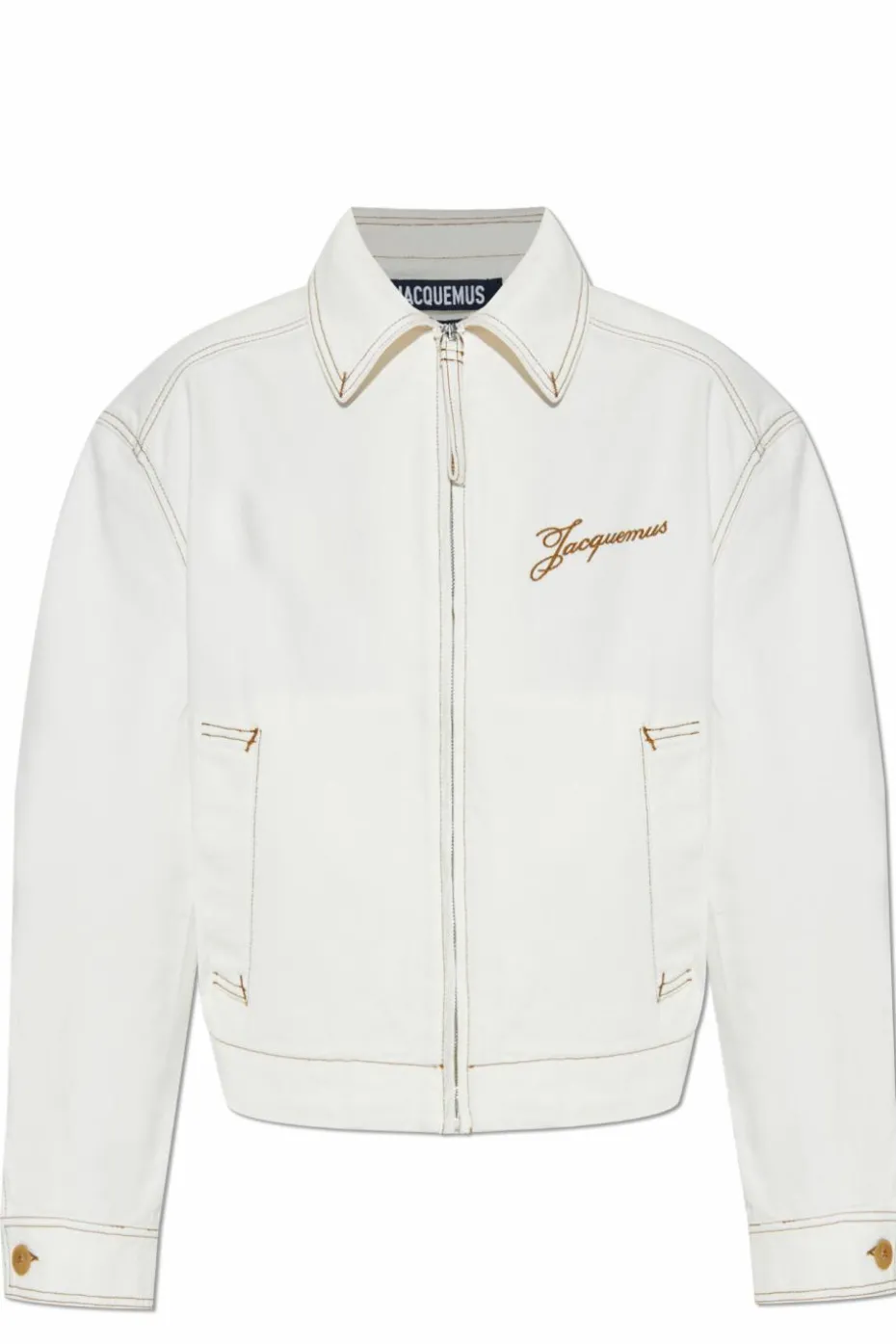 Jacquemus BIAŁY Jeansowa kurtka `De-Nimes`