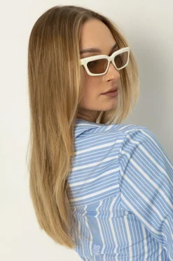 Jacquemus BIAŁY Okulary przeciwsłoneczne