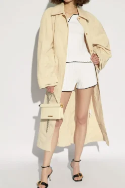Jacquemus BIAŁY Plisowany top na ramiączkach ‘Plisse’