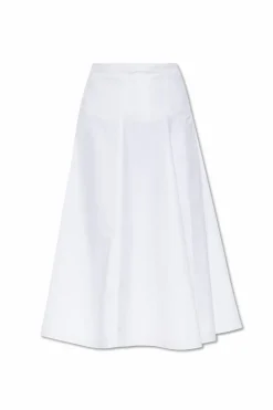 Jacquemus BIAŁY Rozkloszowana spódnica