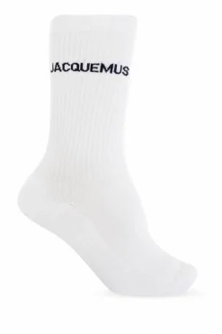 Jacquemus BIAŁY Skarpety z logo