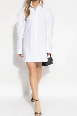 Jacquemus BIAŁY Sukienka `Ovalo`