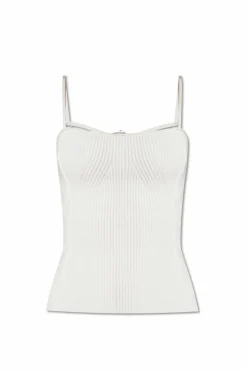 Jacquemus BIAŁY Top na ramiączkach ‘Sierra’