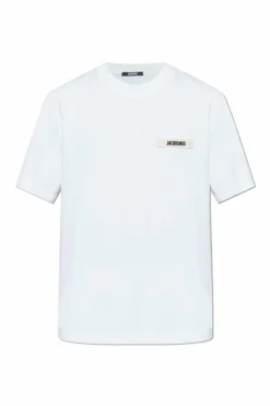 Jacquemus BIAŁY T-shirt z logo