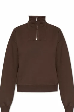 Jacquemus BRĄZOWY Bluza ze stójką