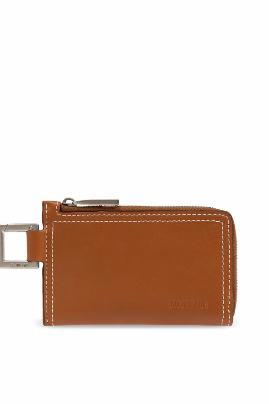 Jacquemus BRĄZOWY Etui na karty z brelokiem