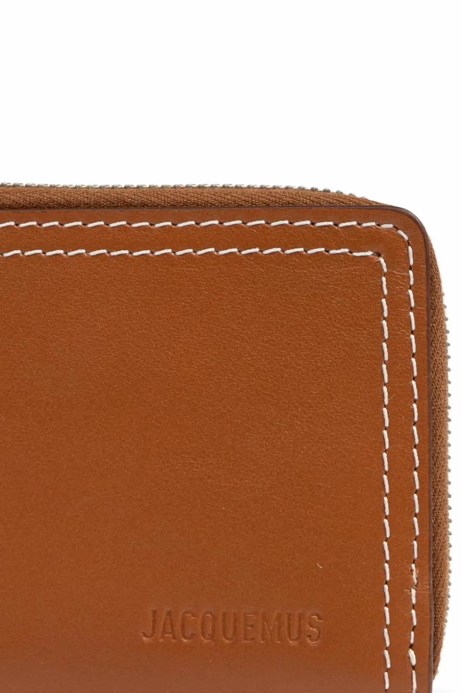 Jacquemus BRĄZOWY Etui na karty z brelokiem