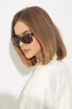 Jacquemus BRĄZOWY Okulary przeciwsłoneczne