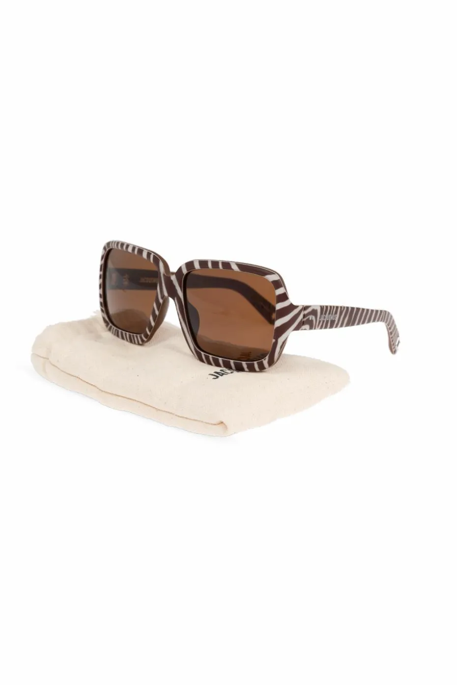 Jacquemus BRĄZOWY Okulary przeciwsłoneczne `Cabana`