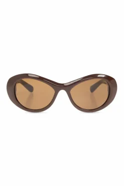 Jacquemus BRĄZOWY Okulary przeciwsłoneczne