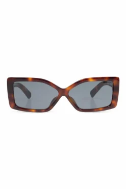 Jacquemus BRĄZOWY Okulary przeciwsłoneczne