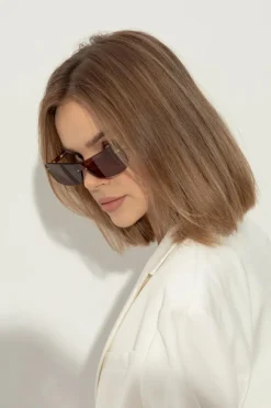 Jacquemus BRĄZOWY Okulary przeciwsłoneczne