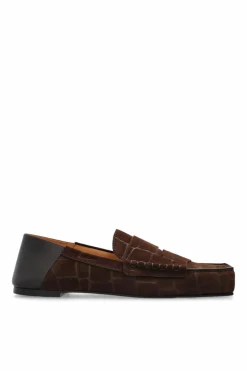 Jacquemus BRĄZOWY Skórzane buty `Carre`