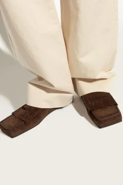 Jacquemus BRĄZOWY Skórzane buty `Carre`