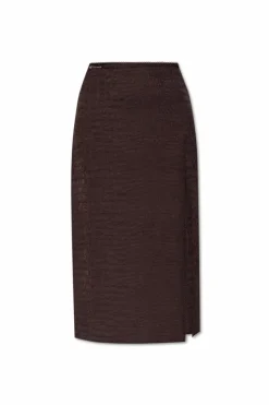 Jacquemus BRĄZOWY Spódnica `Notte`