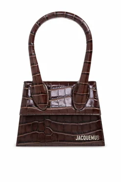Jacquemus BRĄZOWY Torba do ręki `Le Chiquito Moyen`