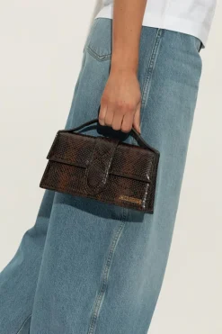Jacquemus BRĄZOWY Torba do ręki `Le Grand Bambino`