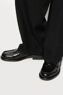 Jacquemus CZARNY Skórzane buty `Les Derbies Tresses`