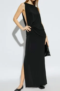 Jacquemus CZARNY Sukienka `Peplo Longue`