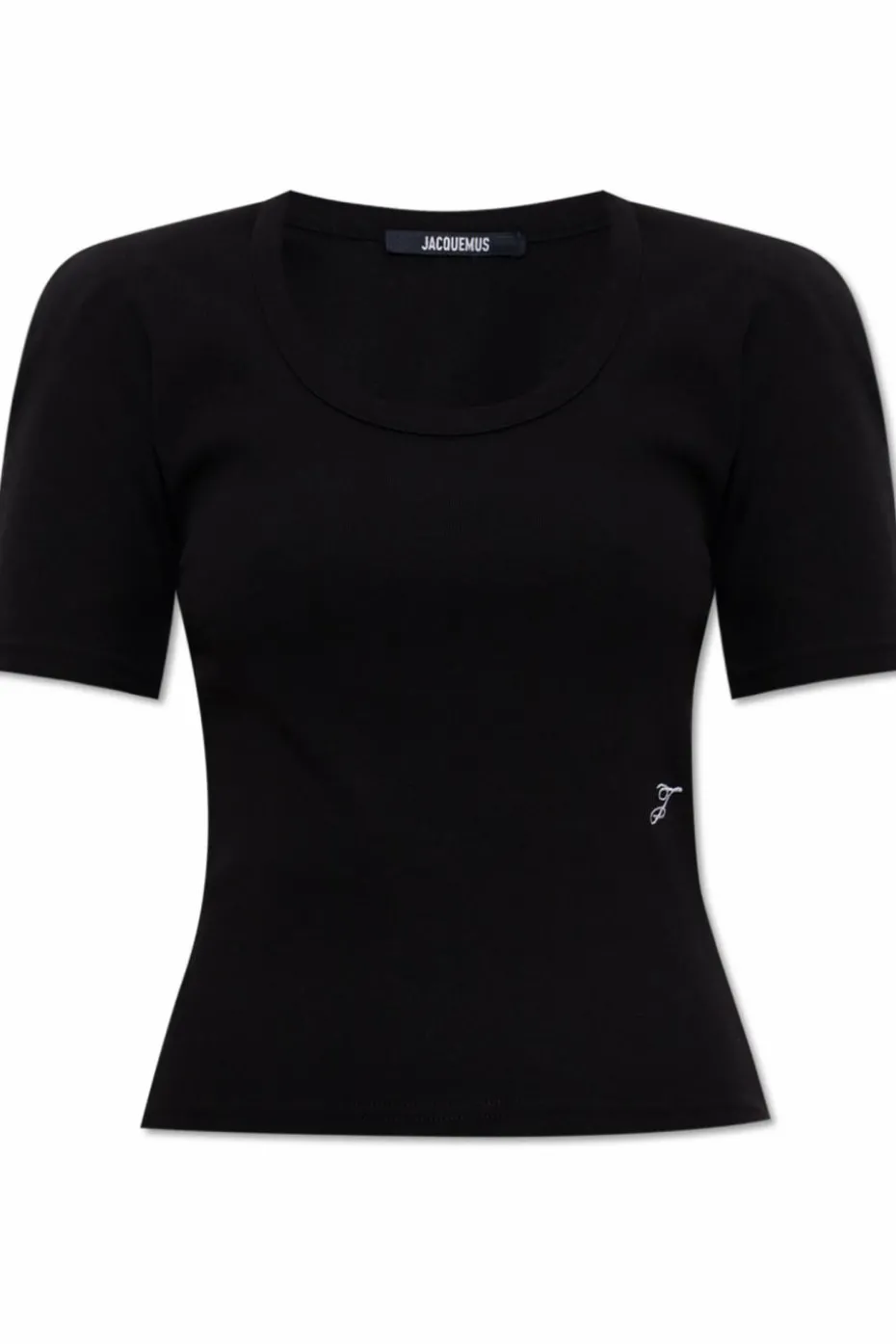 Jacquemus CZARNY Top z poduszkami na ramionach