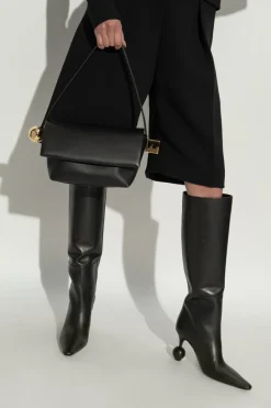 Jacquemus CZARNY Torba na ramię `Le Rond Carre`
