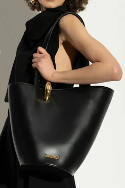 Jacquemus CZARNY Torba The Medium Bambola`