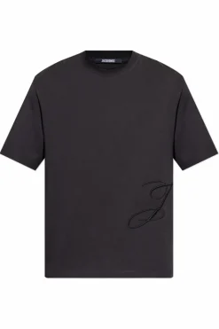 Jacquemus CZARNY T-shirt z logo