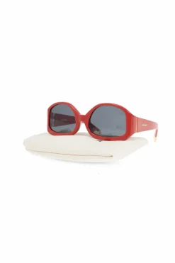 Jacquemus CZERWONY Okulary przeciwsłoneczne