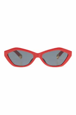 Jacquemus CZERWONY Okulary przeciwsłoneczne