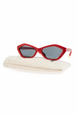 Jacquemus CZERWONY Okulary przeciwsłoneczne