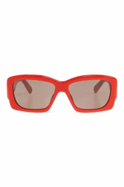 Jacquemus CZERWONY Okulary przeciwsłoneczne