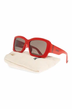 Jacquemus CZERWONY Okulary przeciwsłoneczne