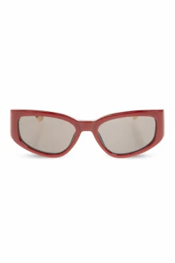 Jacquemus CZERWONY Okulary przeciwsłoneczne