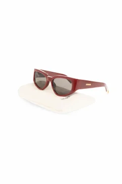 Jacquemus CZERWONY Okulary przeciwsłoneczne
