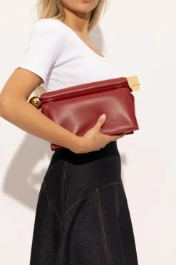 Jacquemus CZERWONY Torba do ręki `La Pochette Rond`