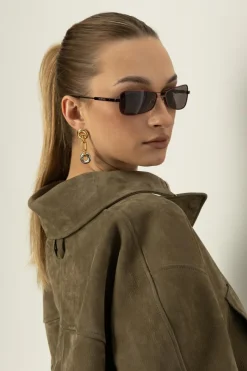 Jacquemus FIOLETOWY Okulary przeciwsłoneczne