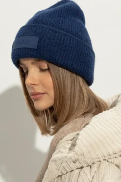 Jacquemus GRANATOWY Czapka z logo