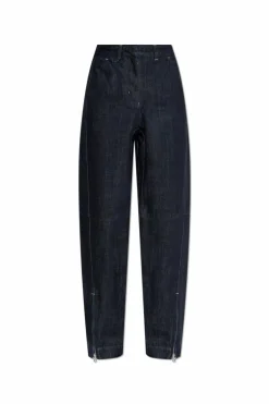 Jacquemus GRANATOWY Jeansy z logo