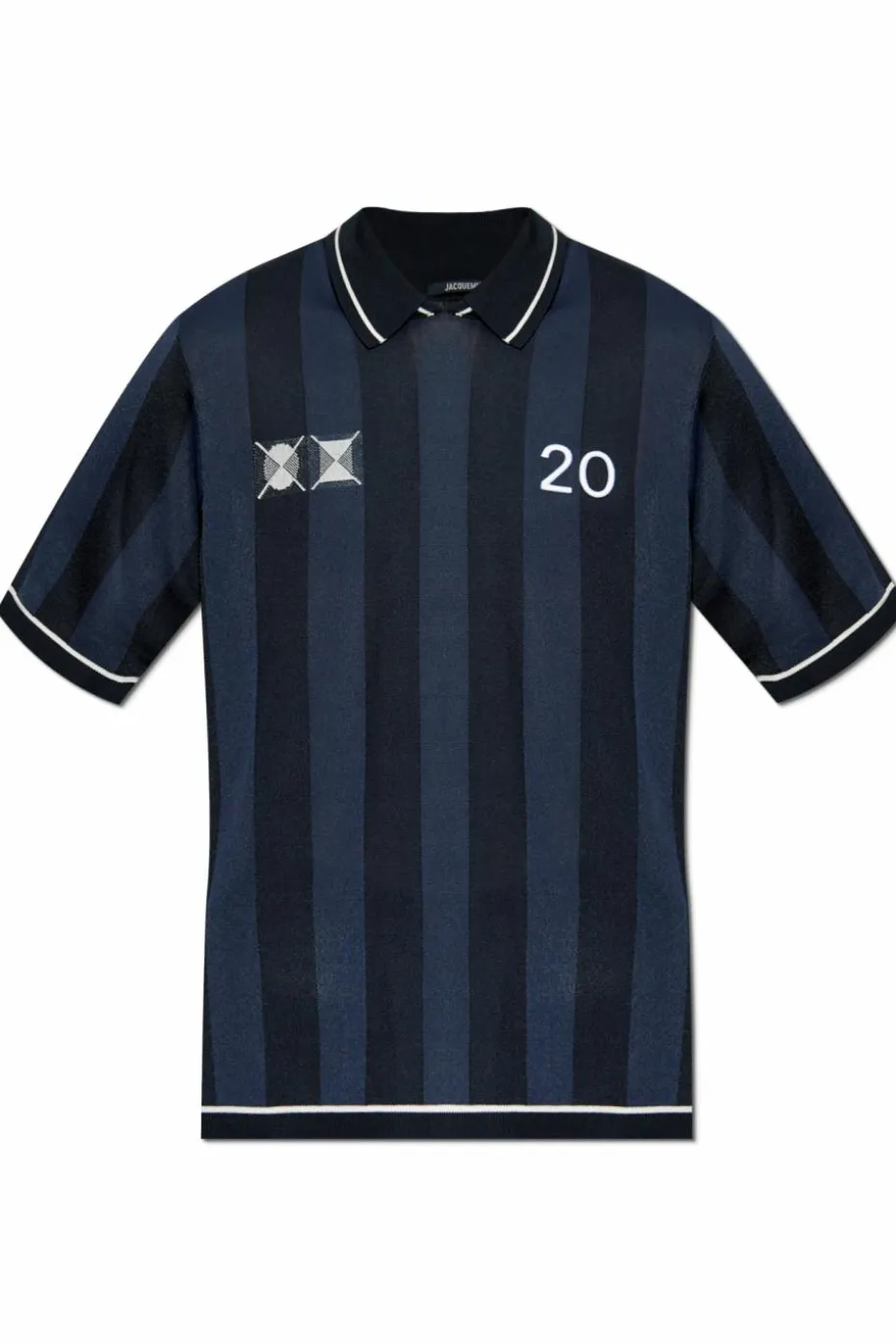 Jacquemus GRANATOWY Polo ze wzorem