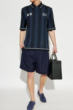 Jacquemus GRANATOWY Wełniane szorty