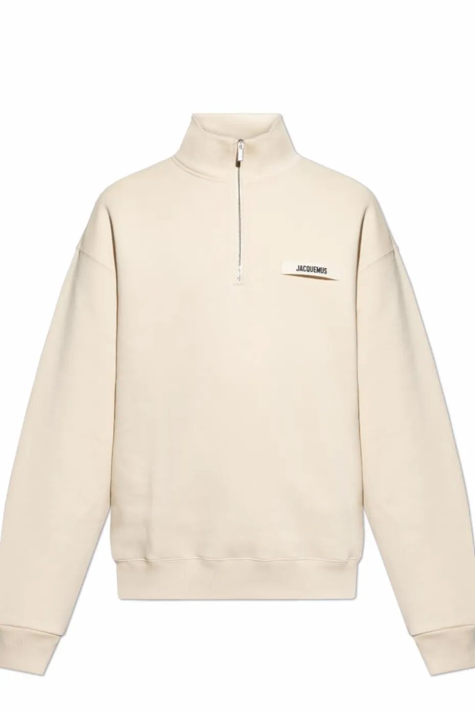 Jacquemus kremowy Bluza z logo
