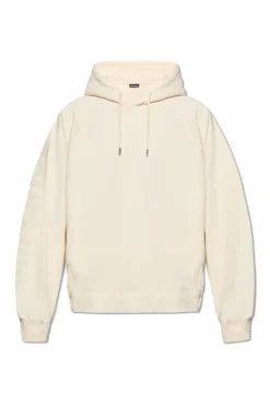 Jacquemus kremowy Bluza z logo ‘Typo’