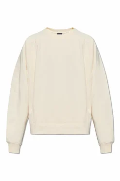 Jacquemus kremowy Bluza z logo ‘Typo’