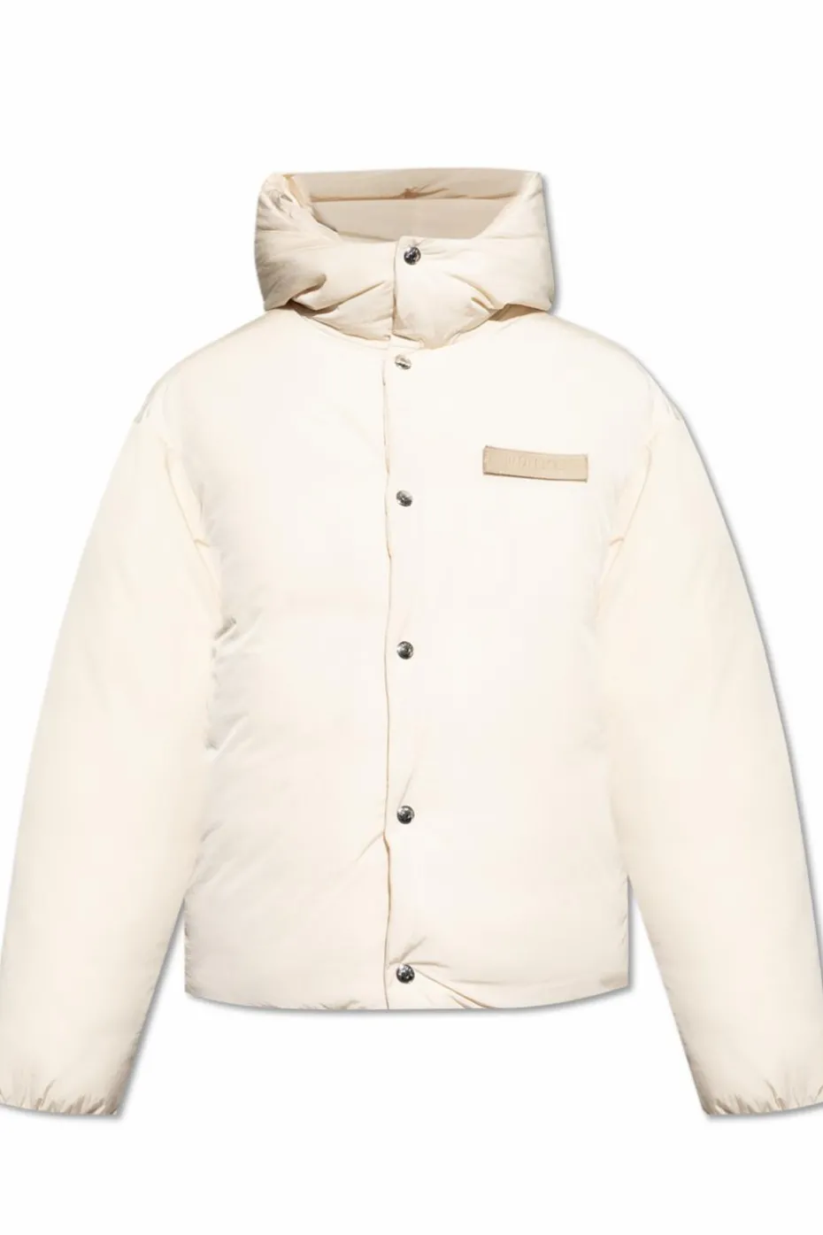 Jacquemus kremowy Kurtka z logo