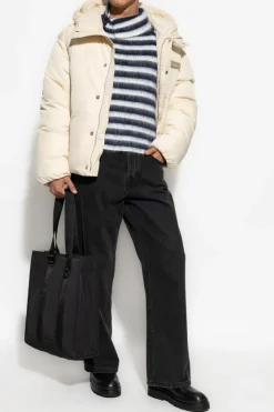 Jacquemus kremowy Kurtka z logo