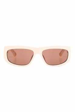 Jacquemus kremowy Okulary przeciwsłoneczne