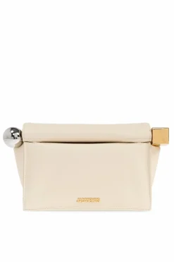 Jacquemus kremowy Torba do ręki `Rond Carré`
