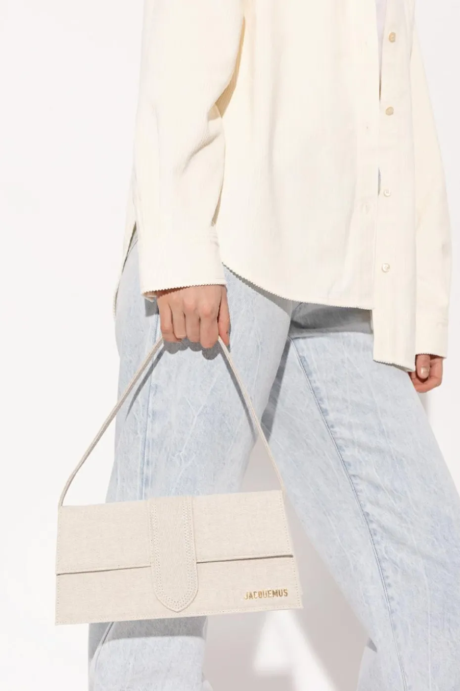 Jacquemus kremowy Torba na ramię ‘Le Bambino Long’