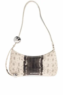 Jacquemus kremowy Torba na ramię `Le Bisou Perle`